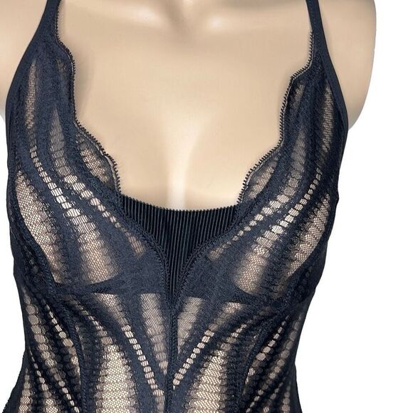 NWT Wolford Esmeralda String Body Black 10 C-cup - Picture 8 of 16